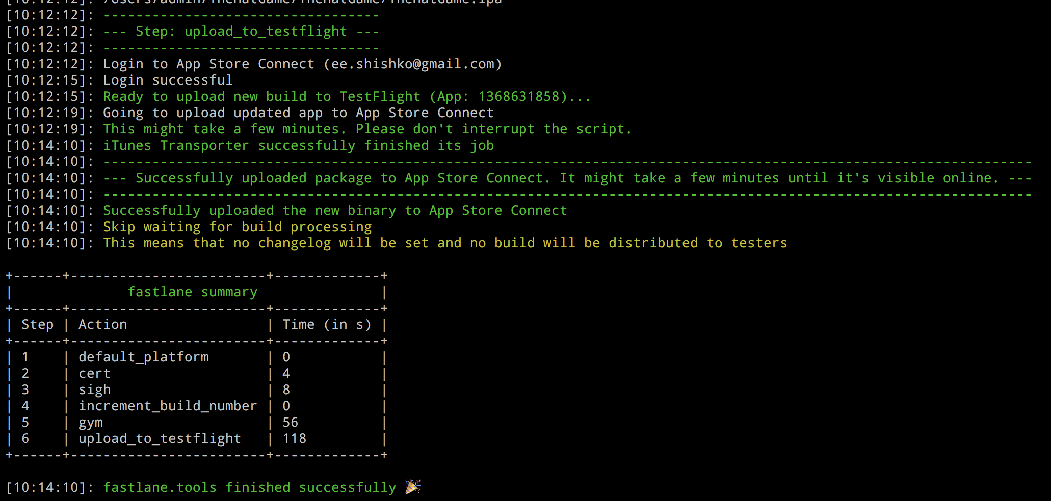 Автоматизируем сборку iOS приложений с помощью Fastlane - 10